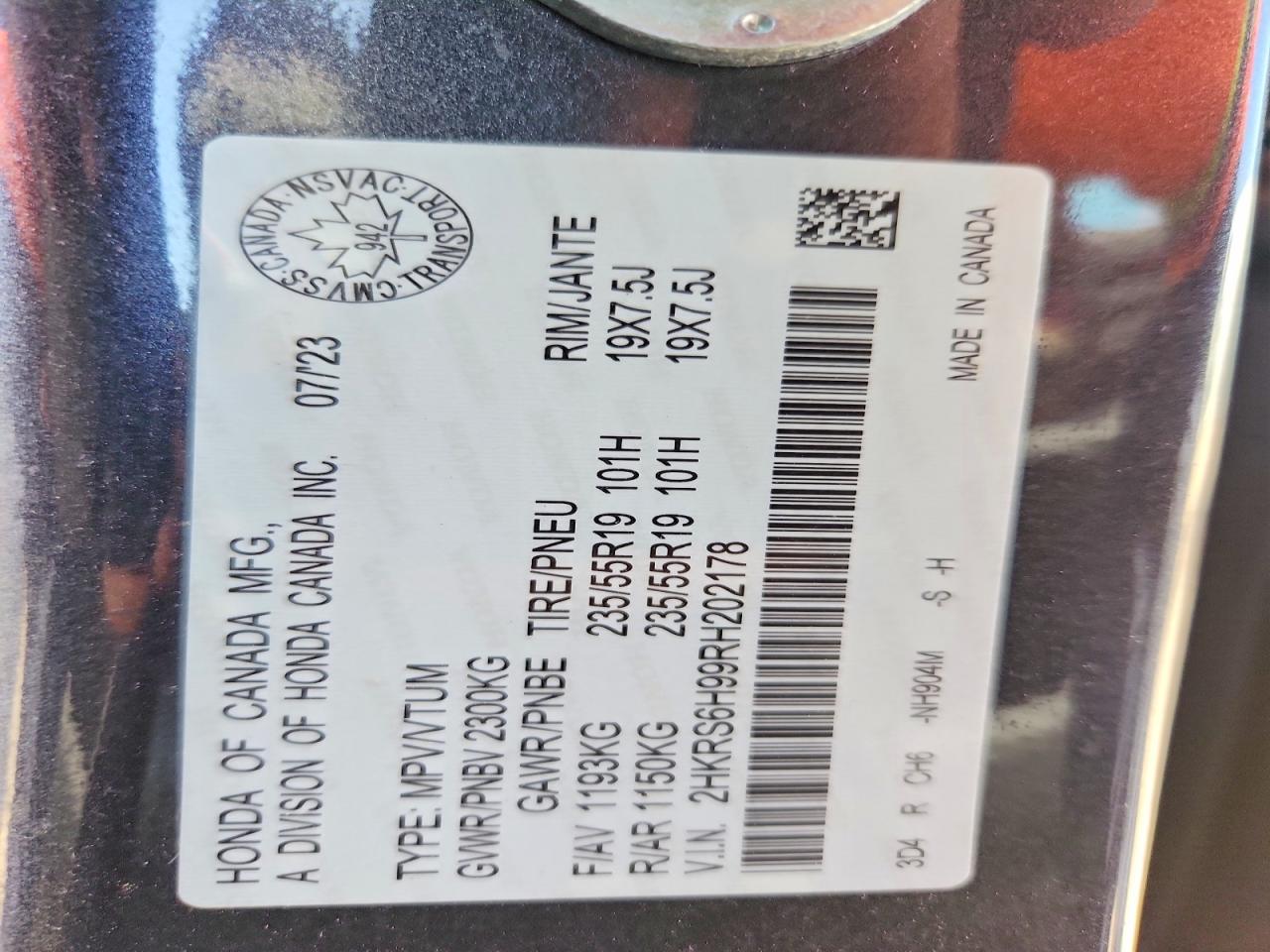 2024 HONDA CRV