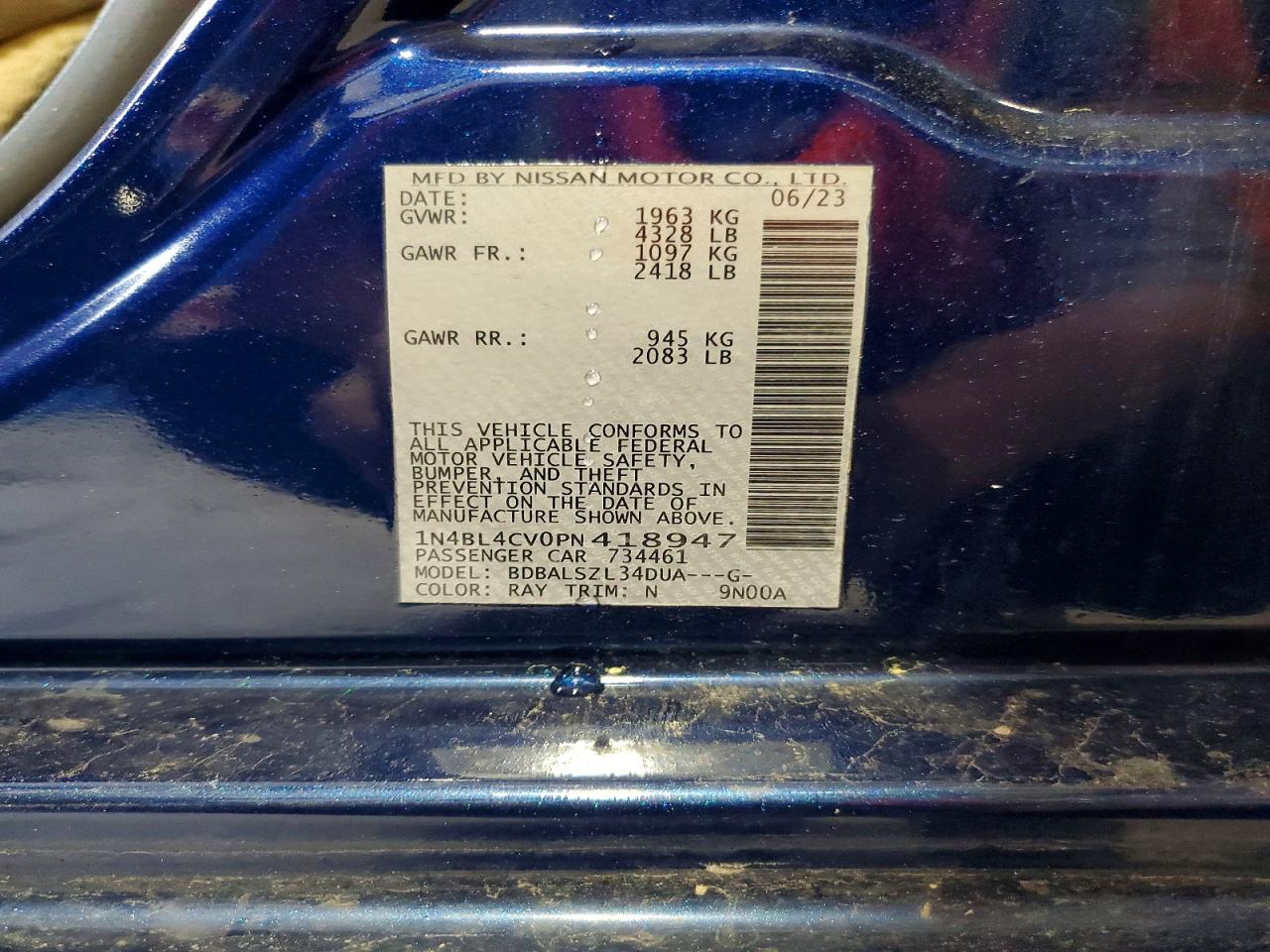 2023 NISSAN ALTIMA