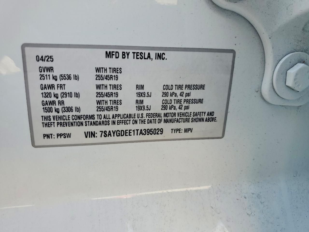 2026 TESLA MODEL Y