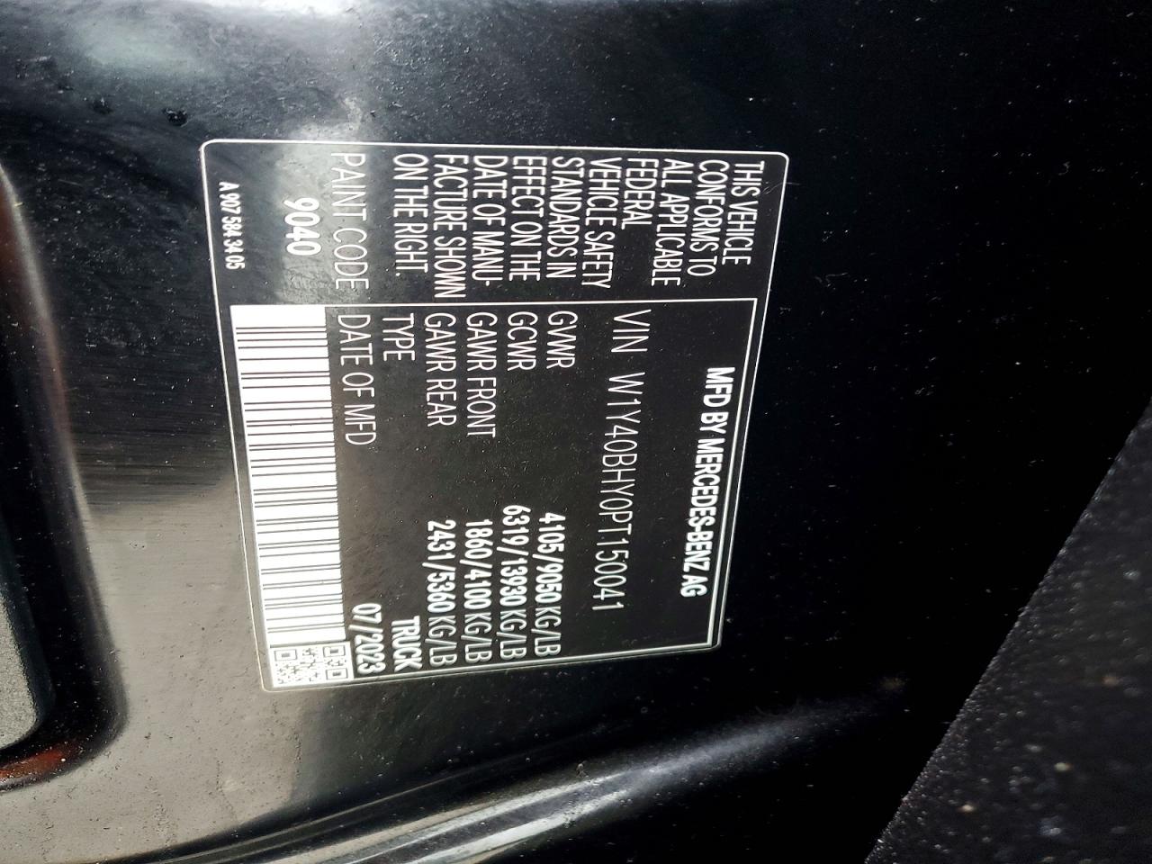 2023 MERCEDES-BENZ SPRINTER