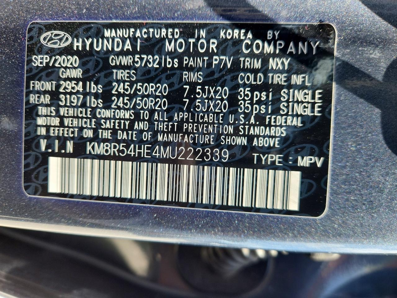 2021 HYUNDAI PALISADE