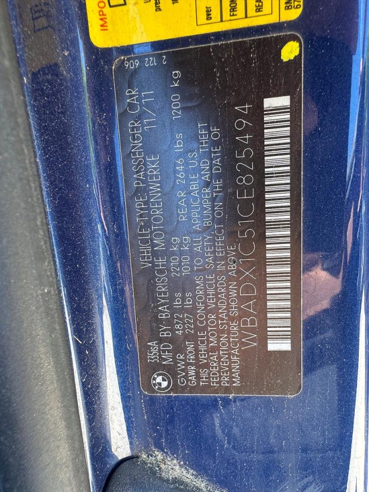 2012 BMW 3 SERIES
