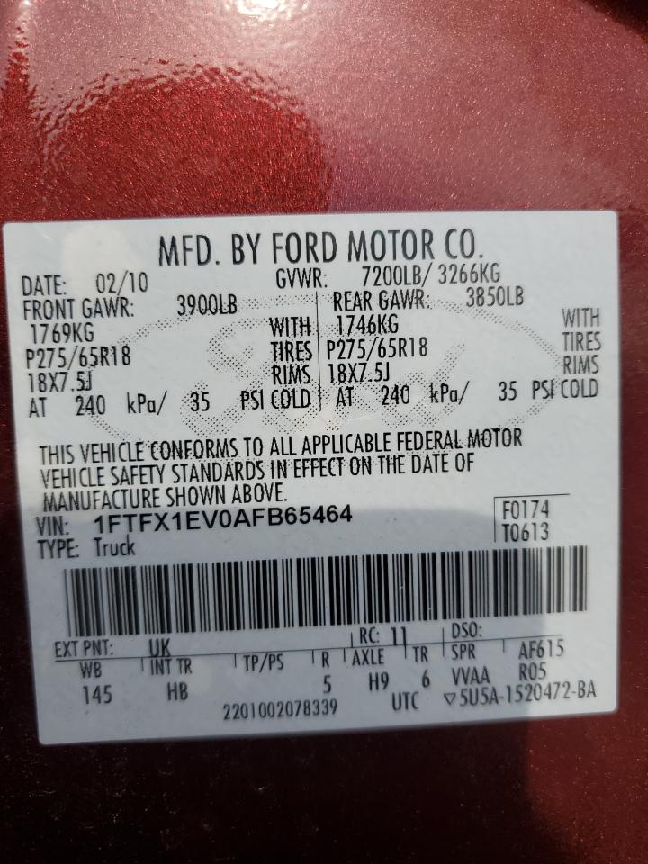 2010 FORD F150