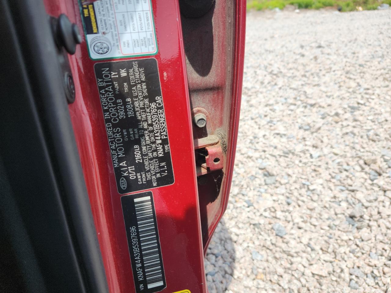 2011 KIA FORTE
