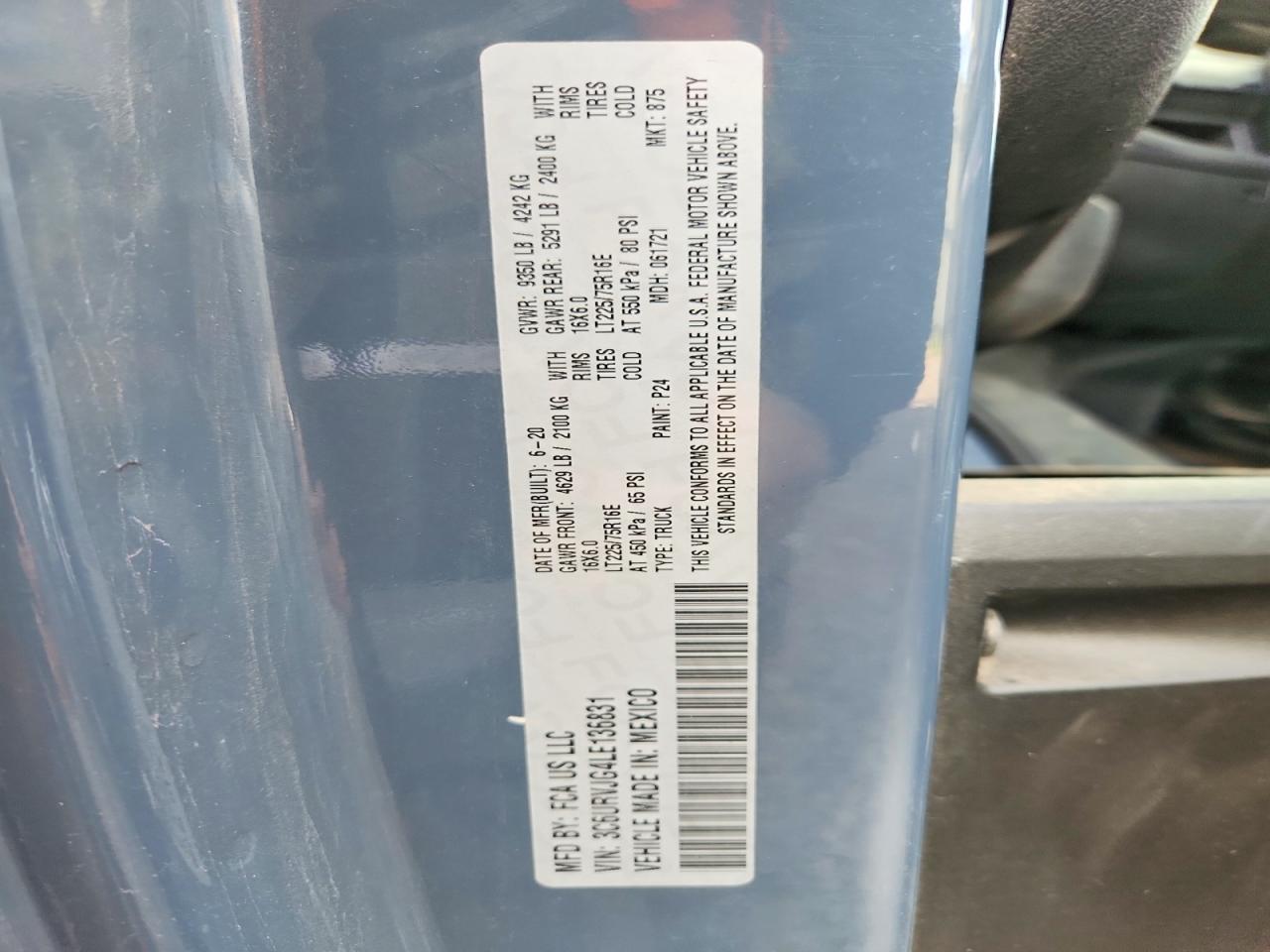 2020 RAM PROMASTER