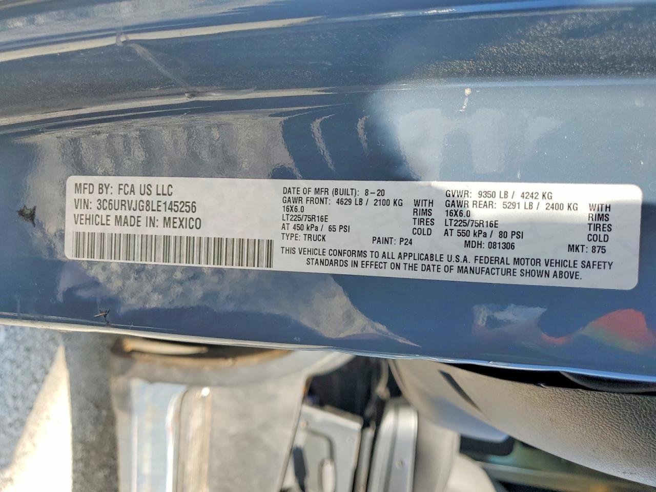 2020 RAM PROMASTER