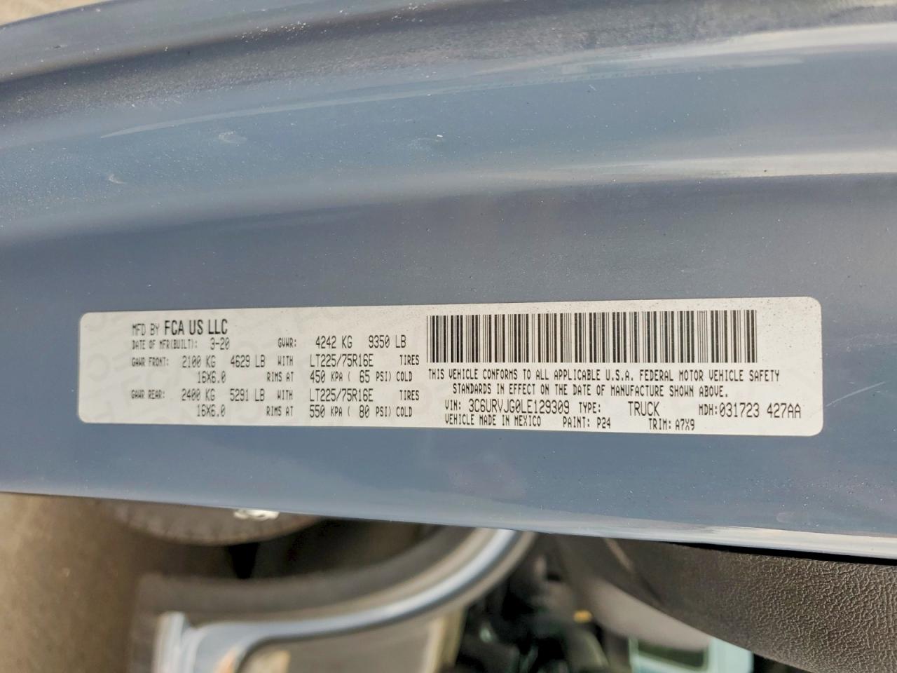 2020 RAM PROMASTER