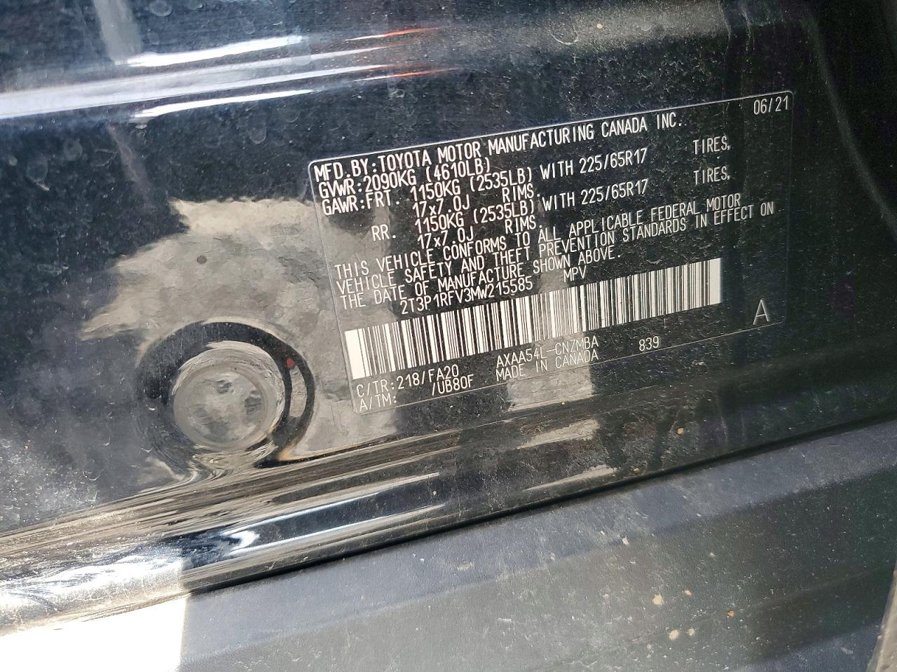 2021 TOYOTA RAV4