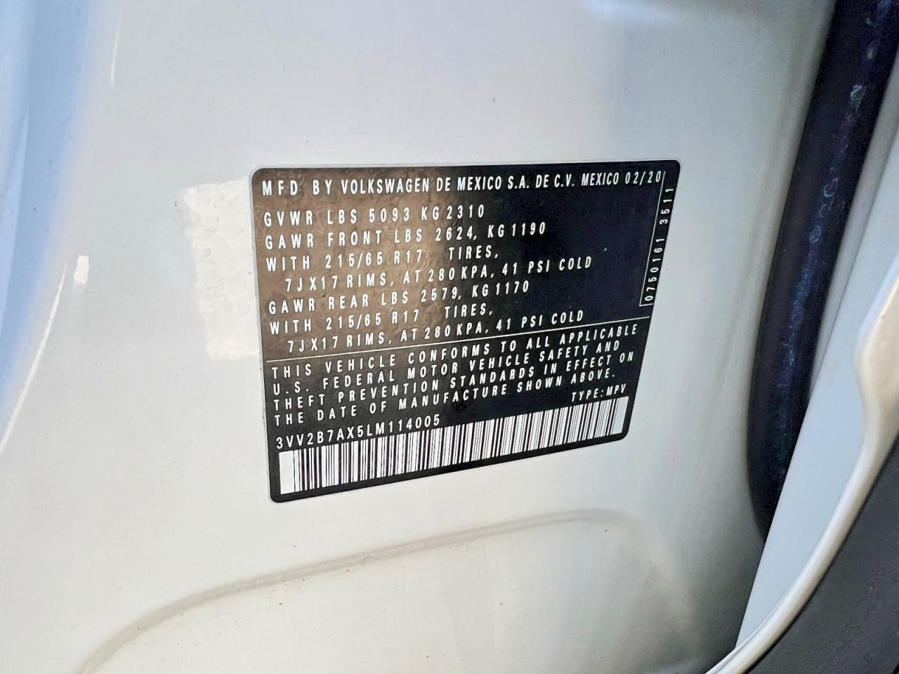 2020 VOLKSWAGEN TIGUAN