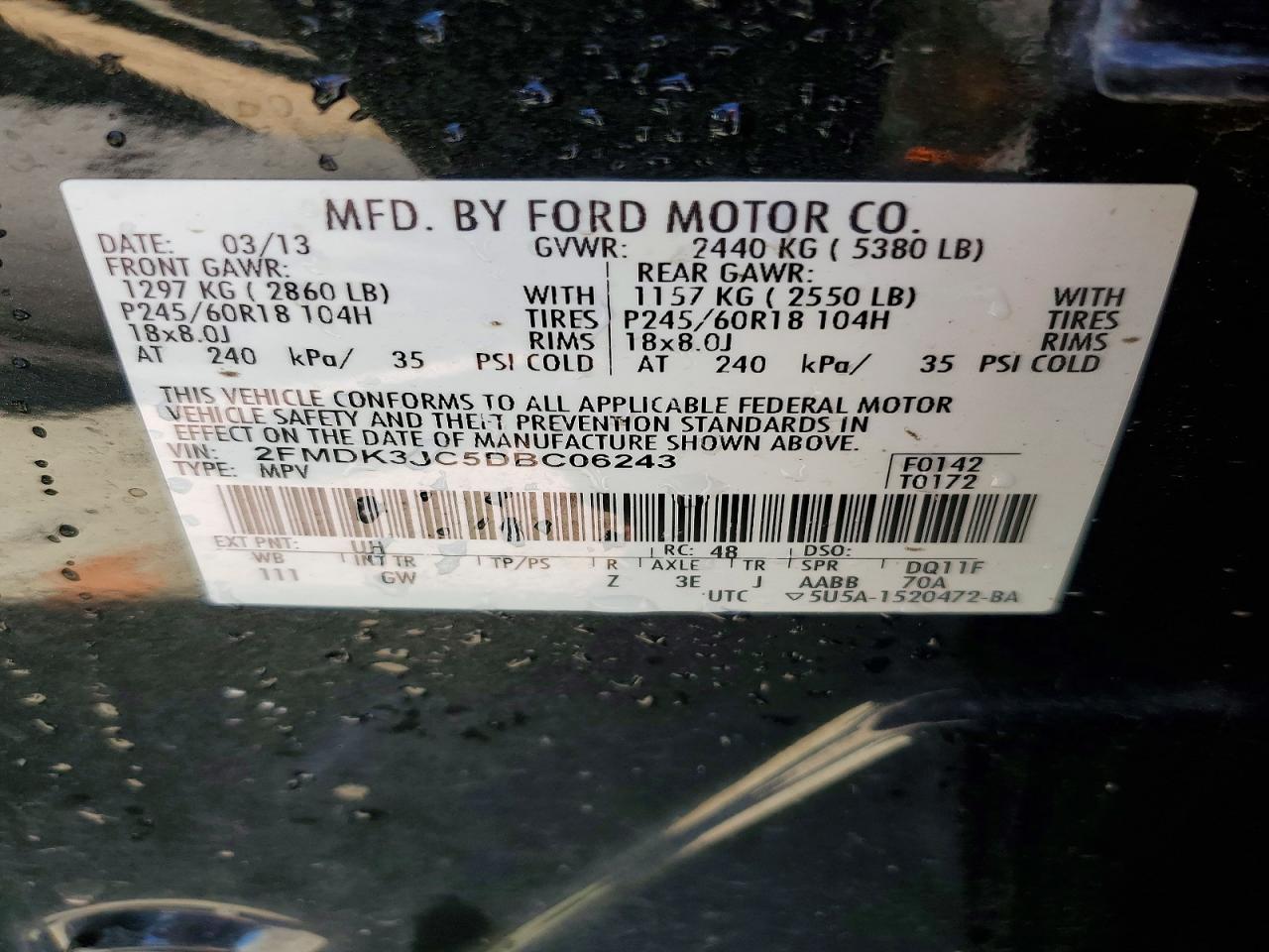 2013 FORD EDGE