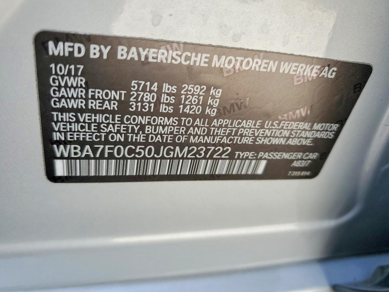 2018 BMW 7 SERIES