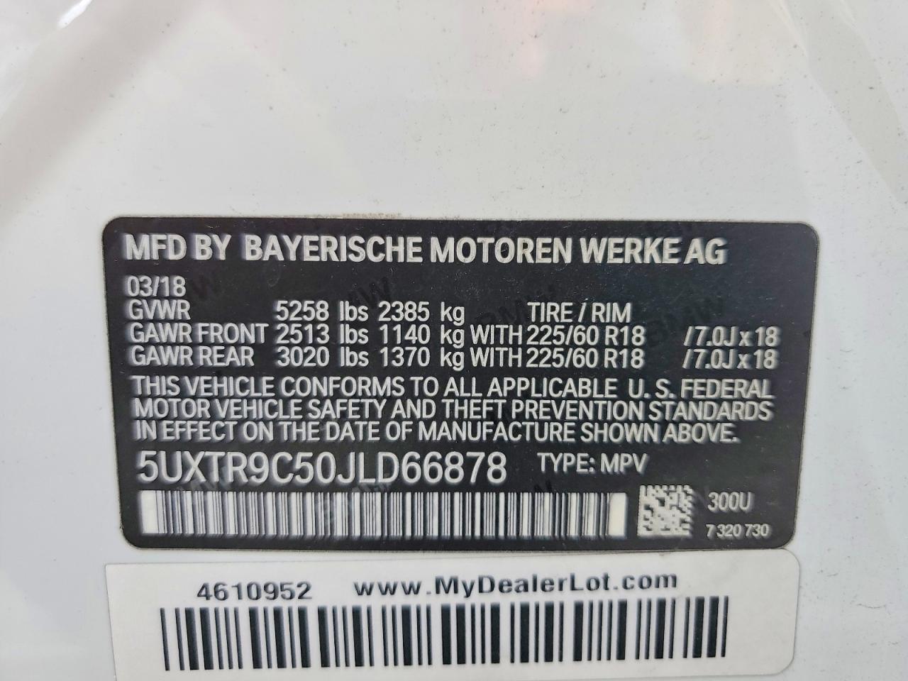 2018 BMW X3
