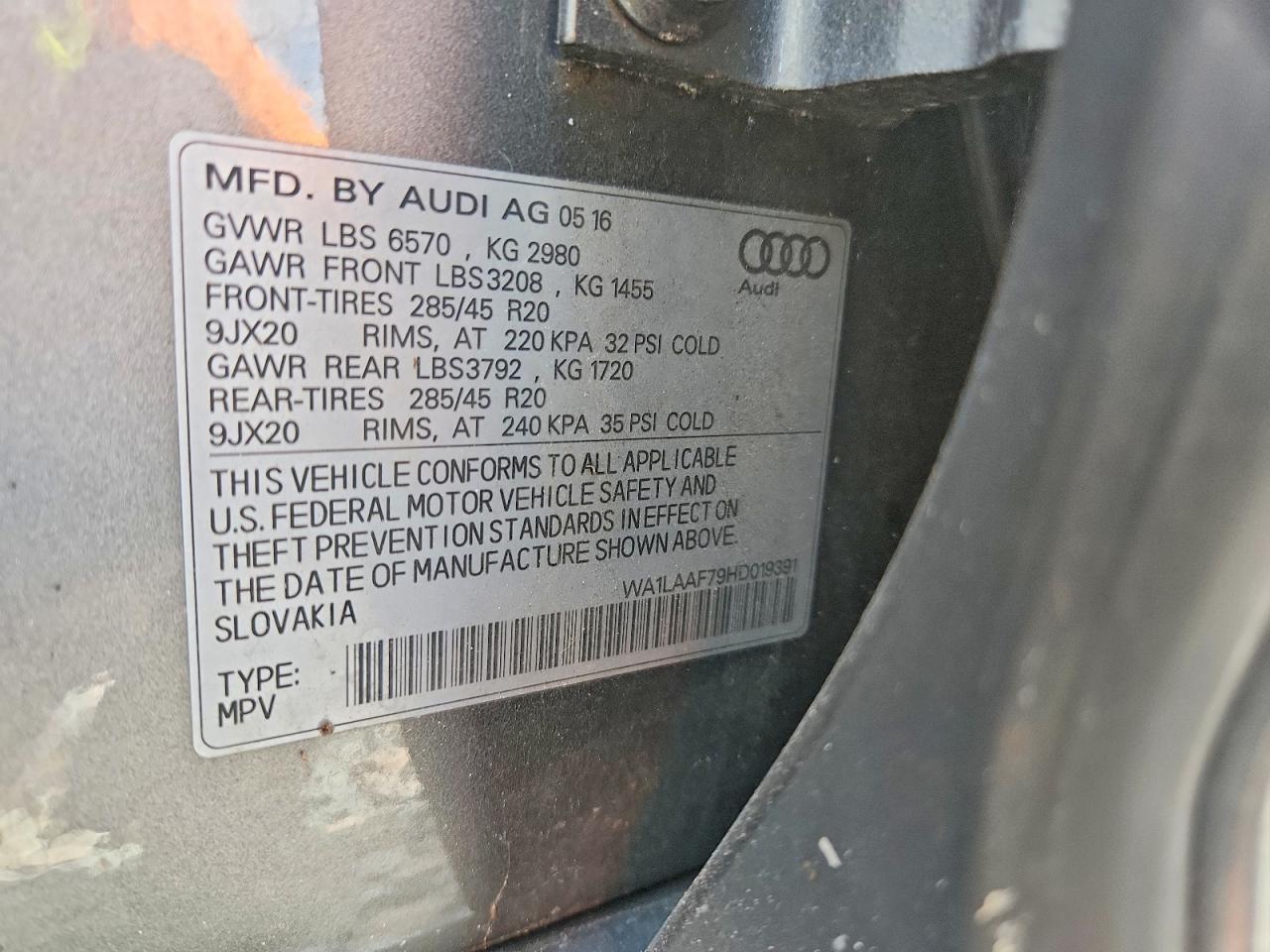 2017 AUDI Q7