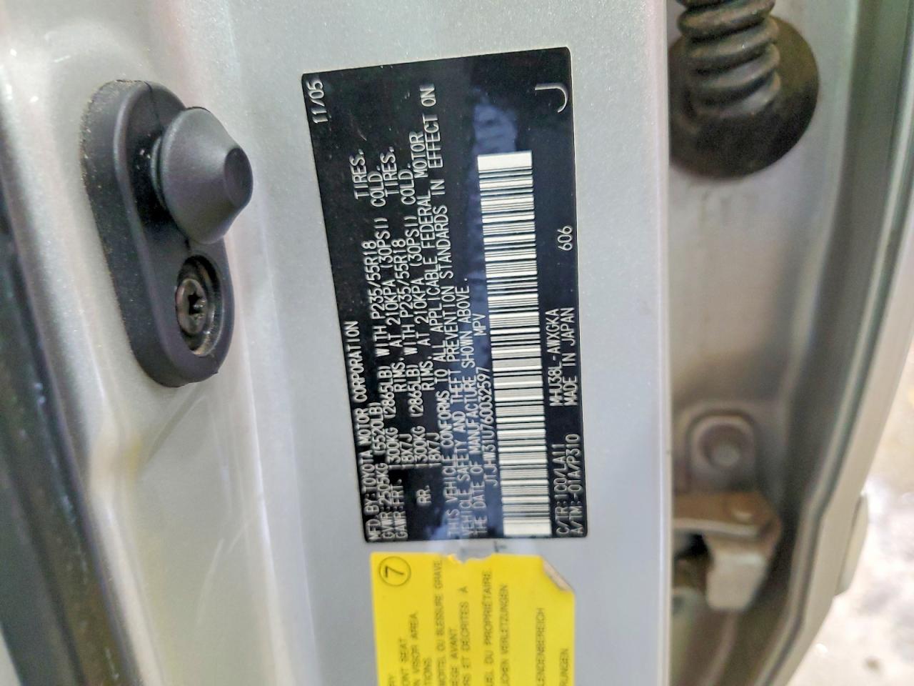 2006 LEXUS RX400