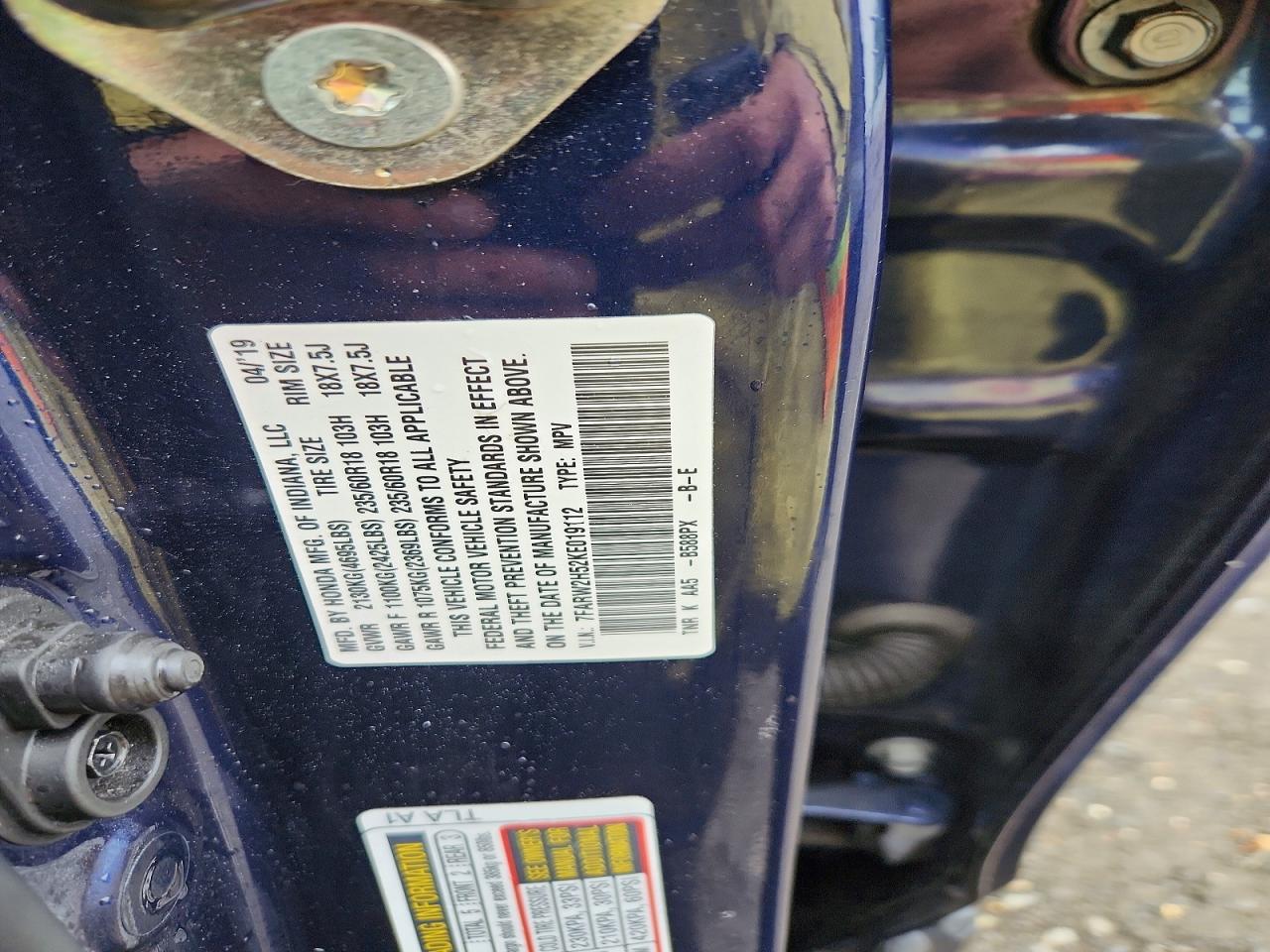 2019 HONDA CRV