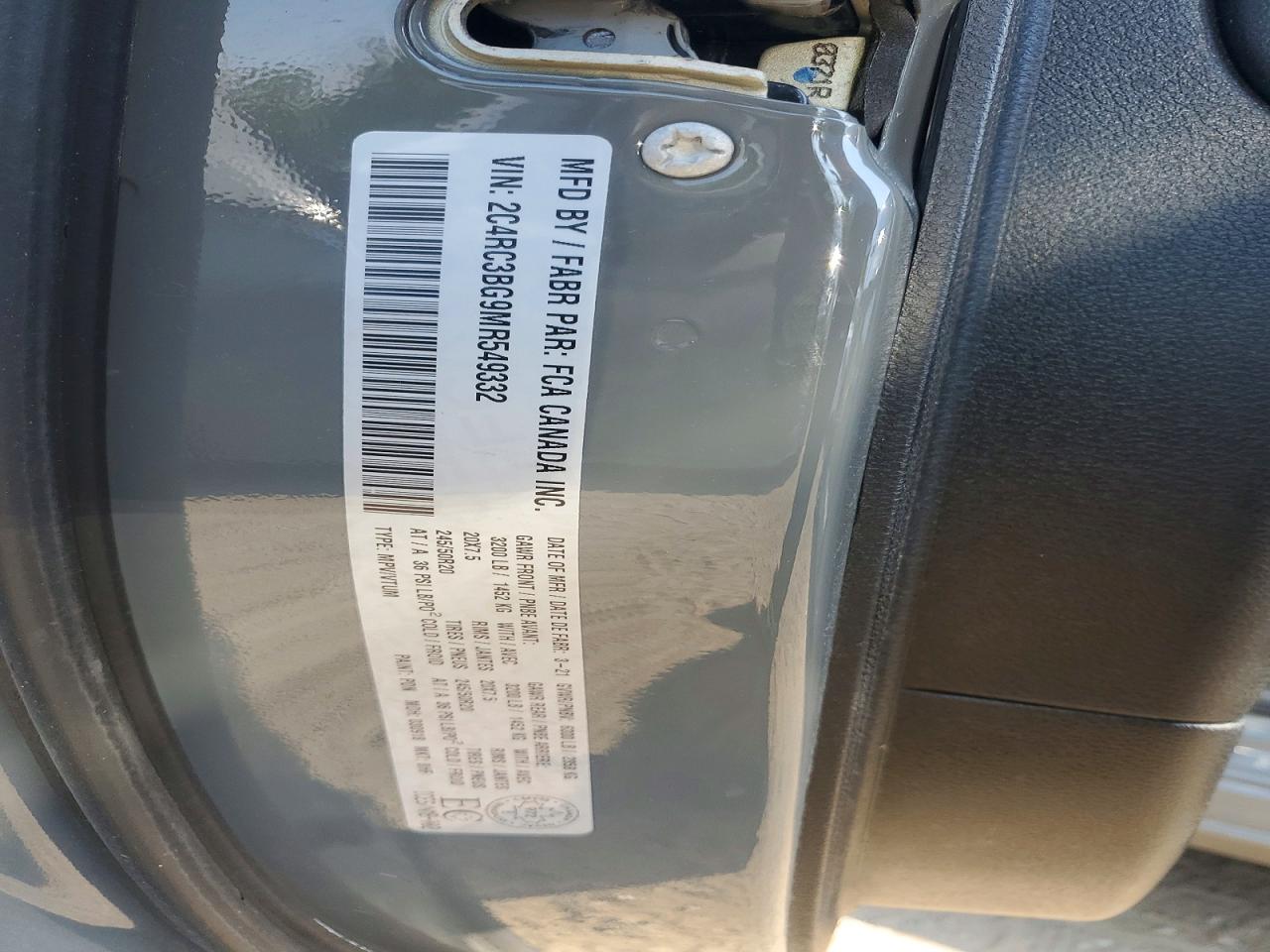 2021 CHRYSLER PACIFICA