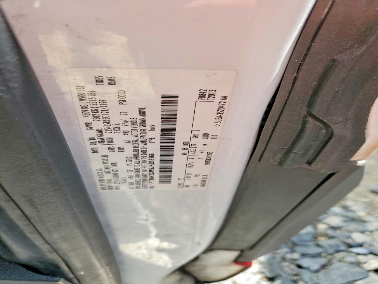 2018 FORD TRANSIT