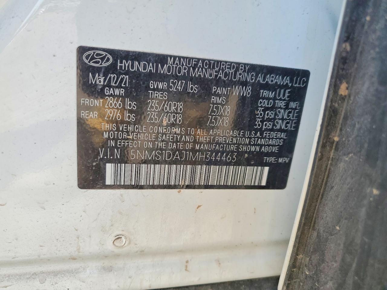 2021 HYUNDAI SANTA FE