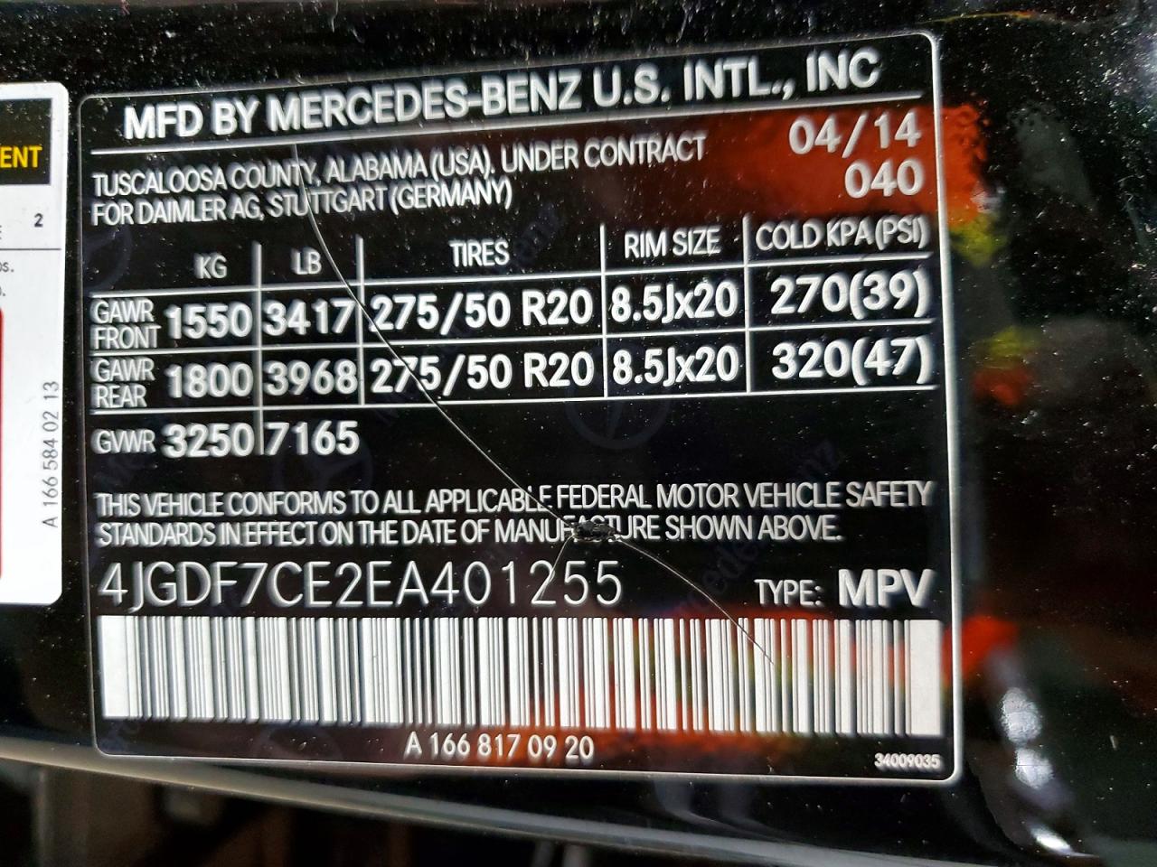 2014 MERCEDES-BENZ GL-CLASS