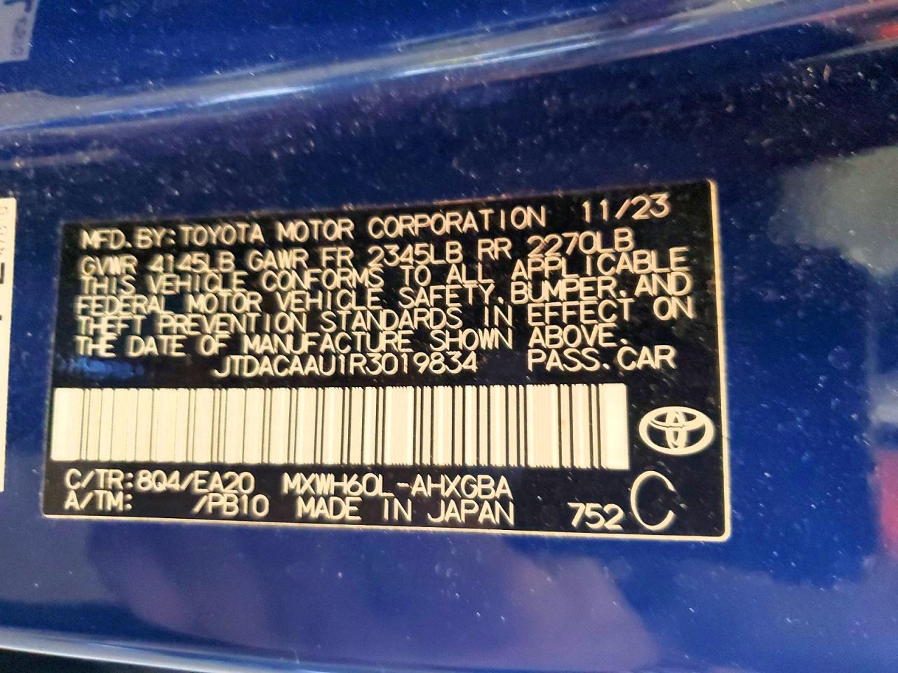 2024 TOYOTA PRIUS