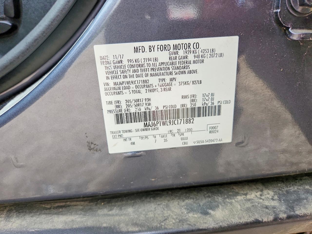 2018 FORD ECOSPORT