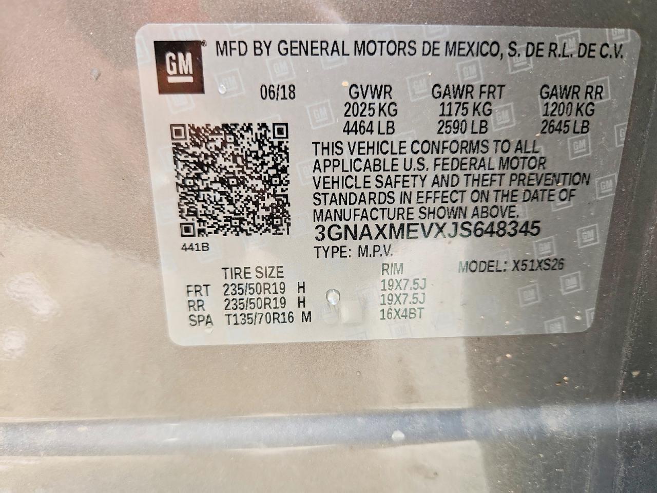 2018 CHEVROLET EQUINOX