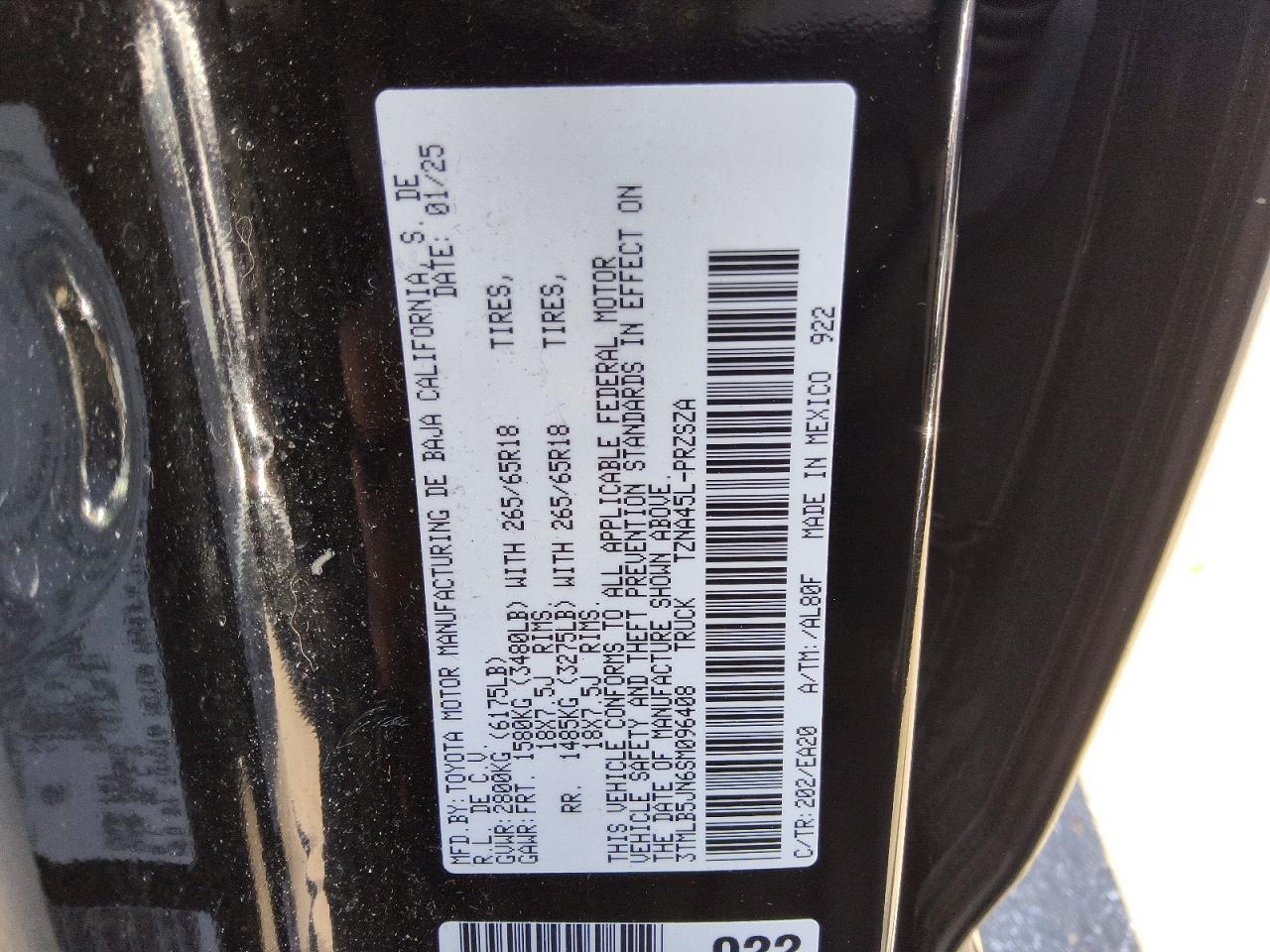 2025 TOYOTA TACOMA