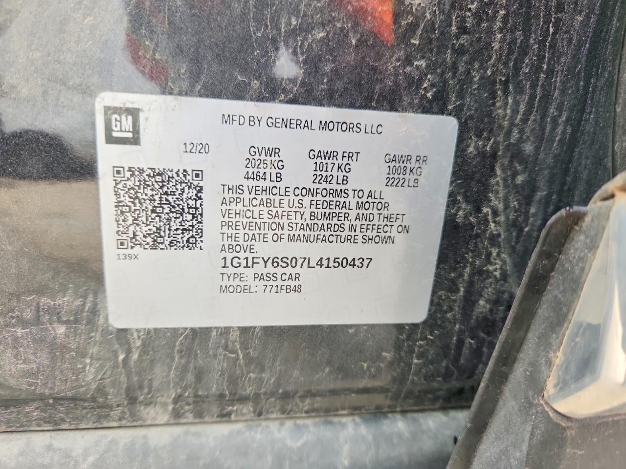 2020 CHEVROLET BOLT