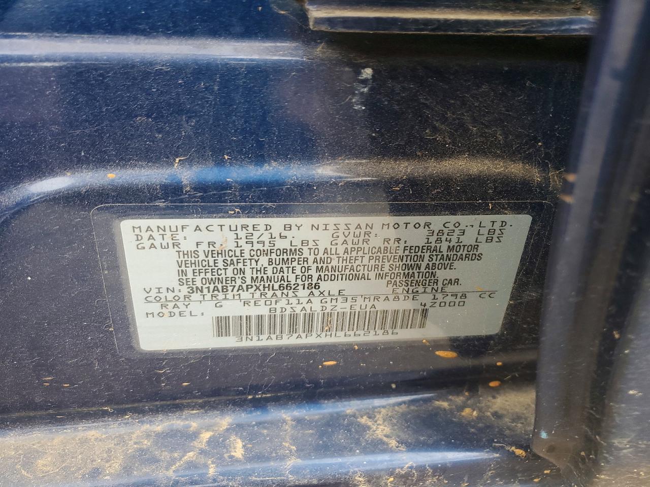 2017 NISSAN SENTRA