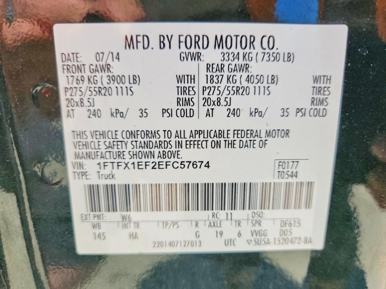 2014 FORD F150