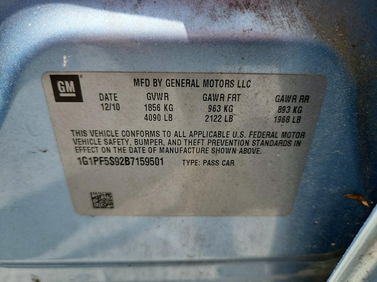 2011 CHEVROLET CRUZE