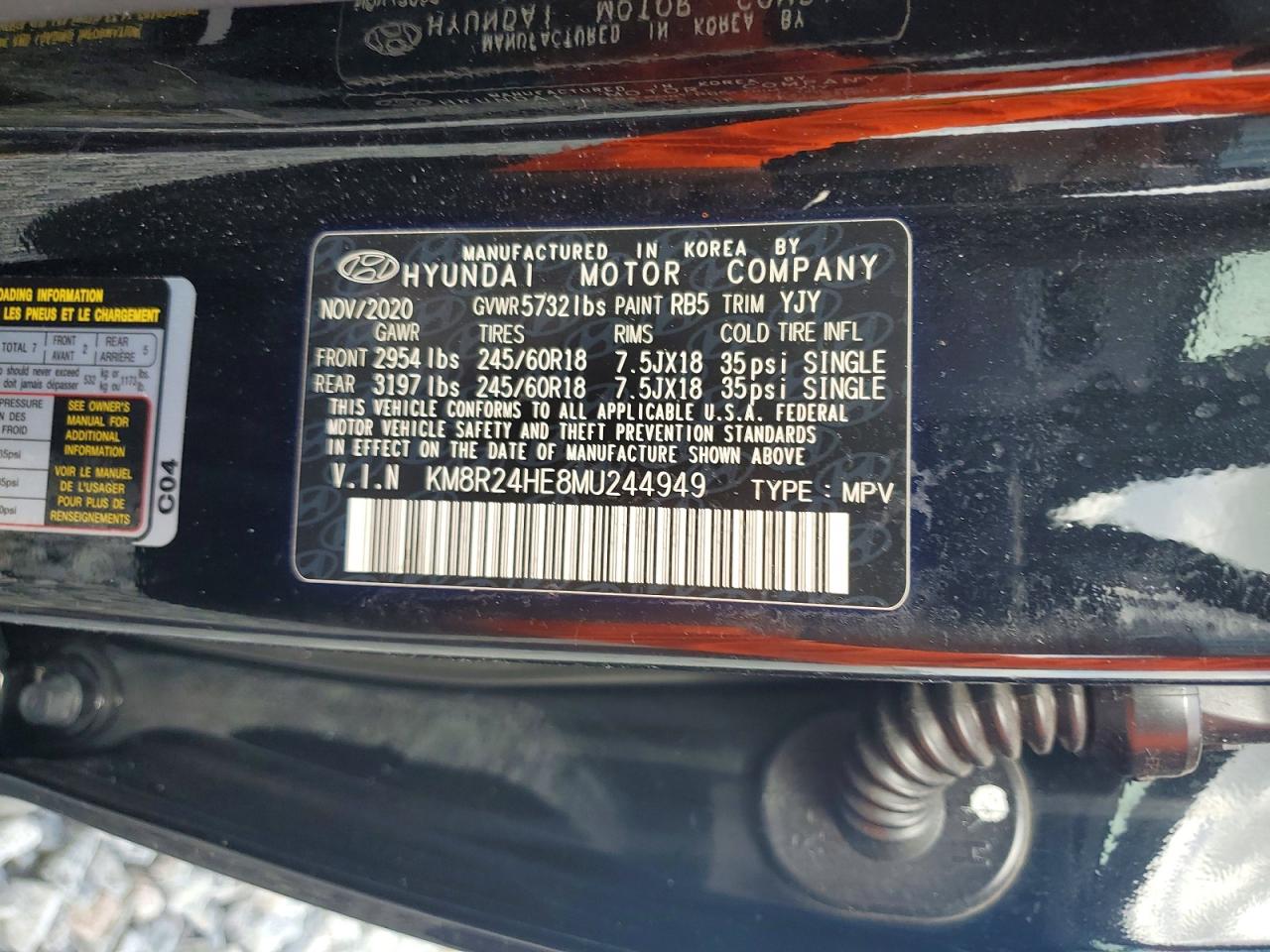 2021 HYUNDAI PALISADE