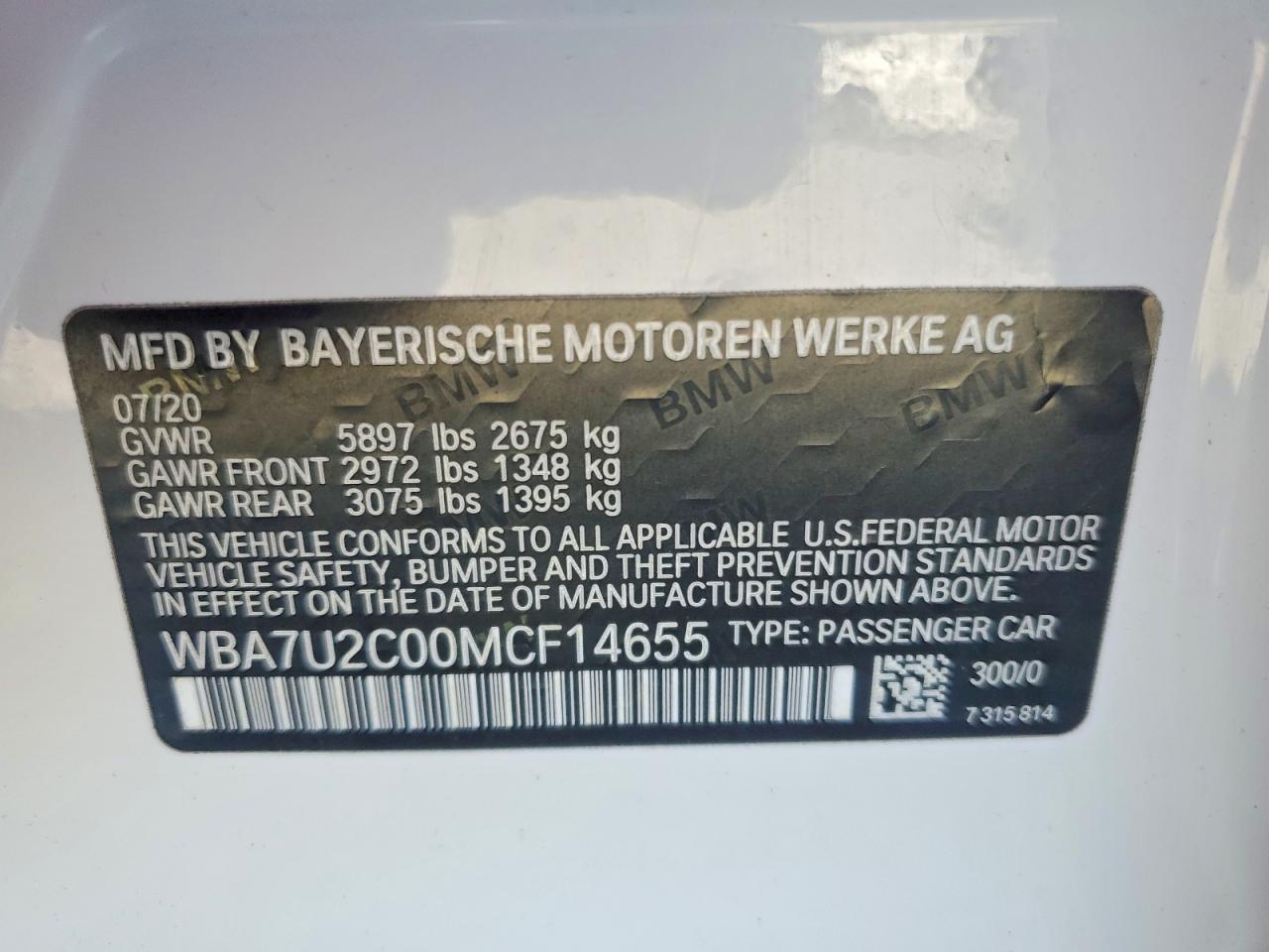 2021 BMW 7 SERIES