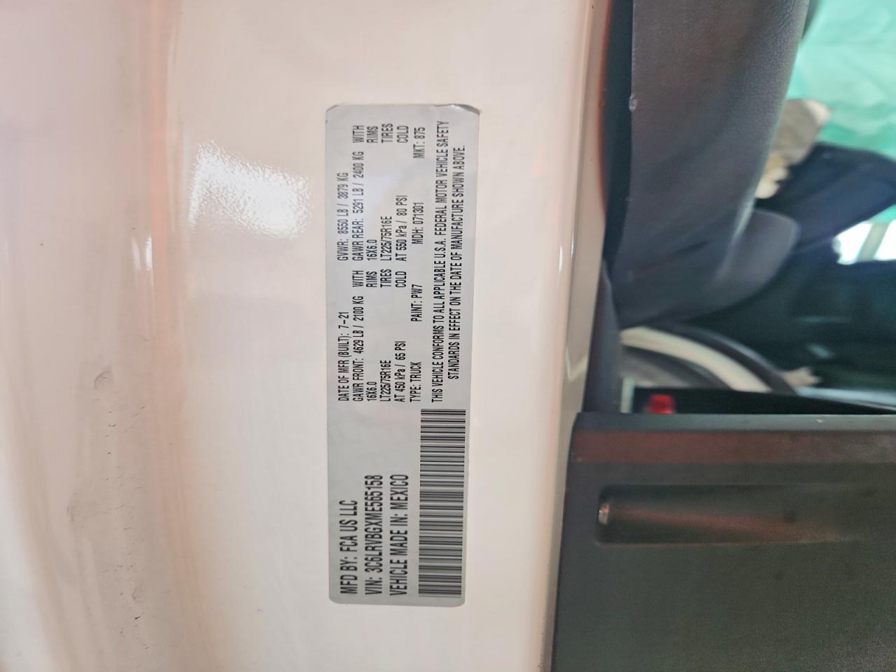2021 RAM PROMASTER
