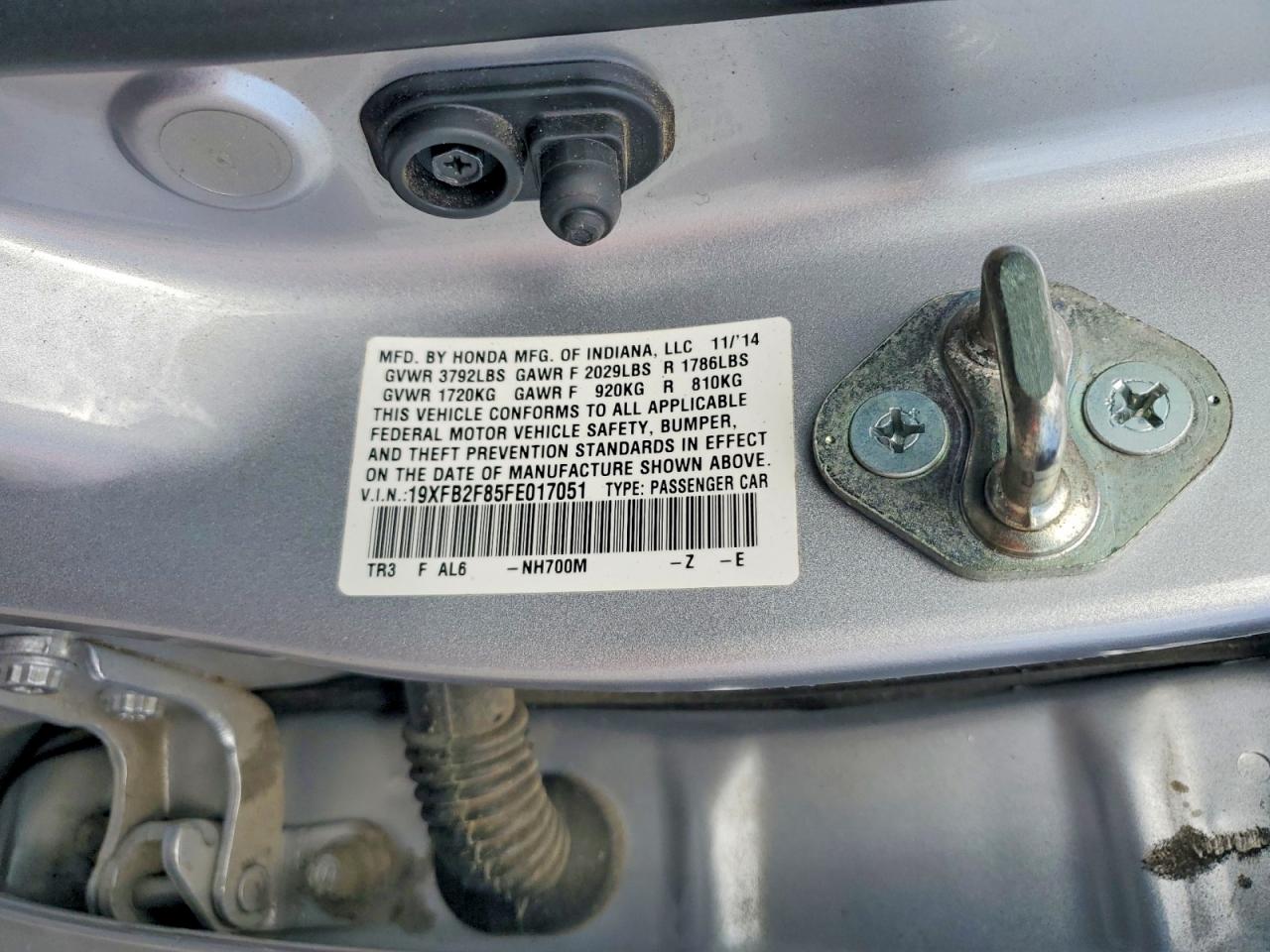2015 HONDA CIVIC