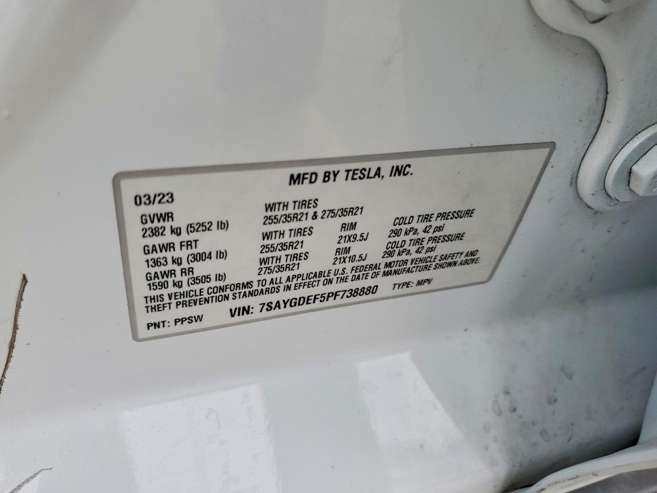 2023 TESLA MODEL Y
