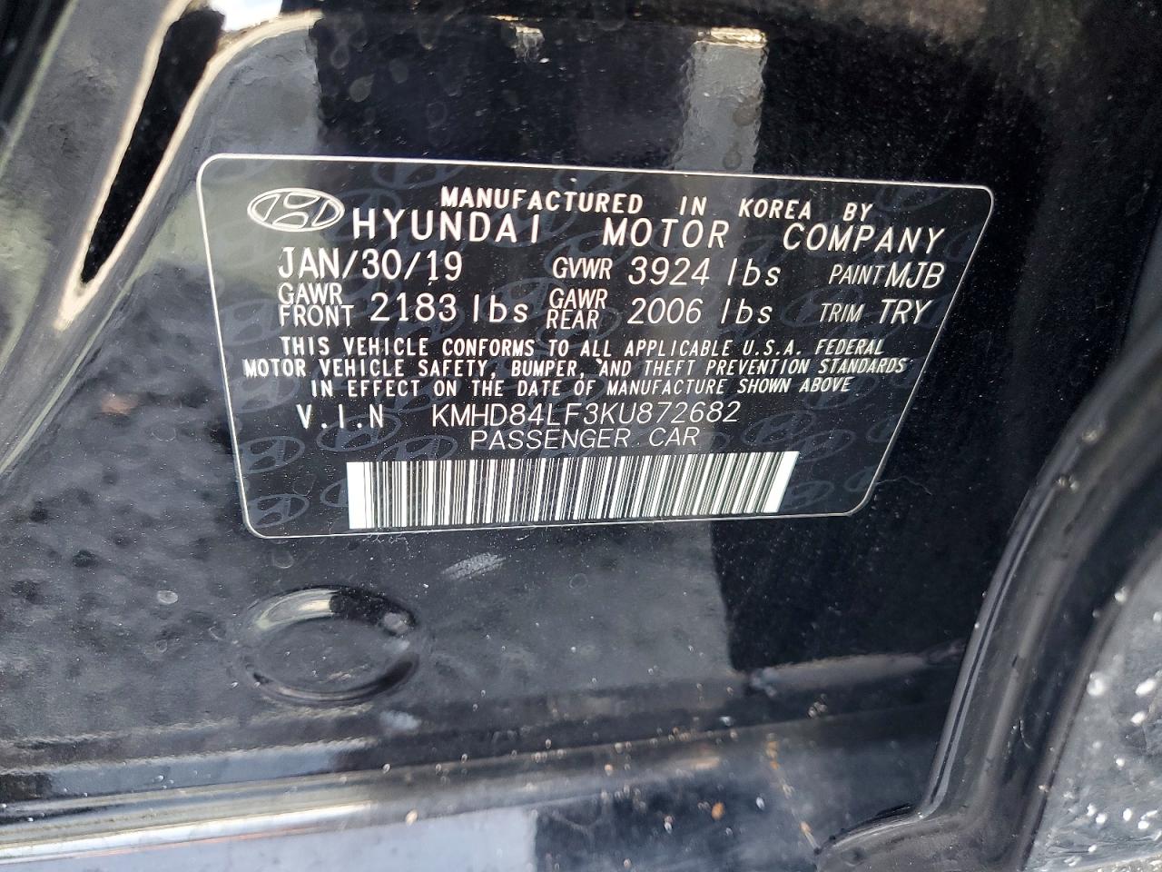 2019 HYUNDAI ELANTRA