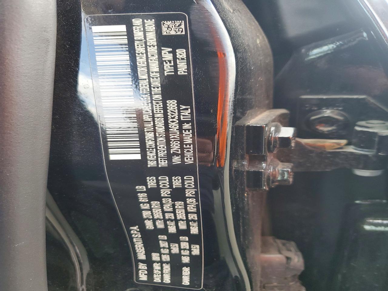 2019 MASERATI ALL OTHER