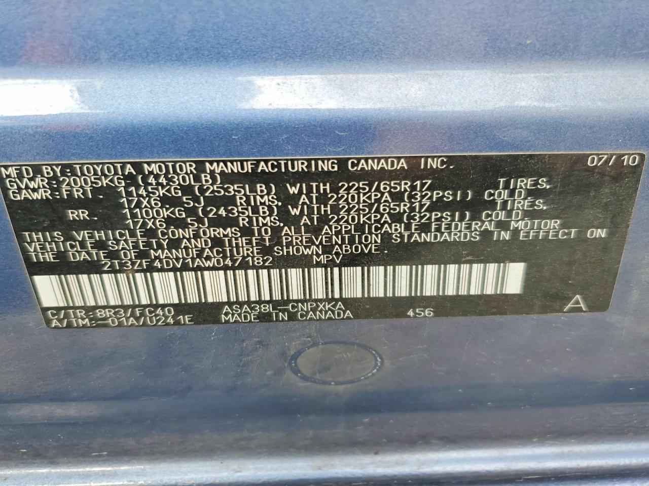 2010 TOYOTA RAV4