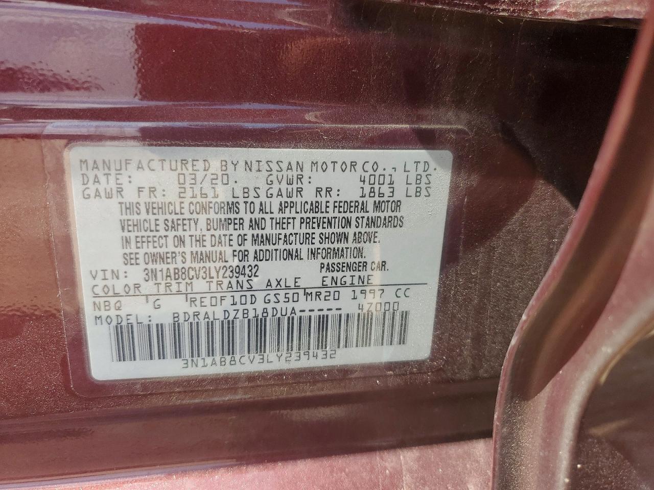 2020 NISSAN SENTRA