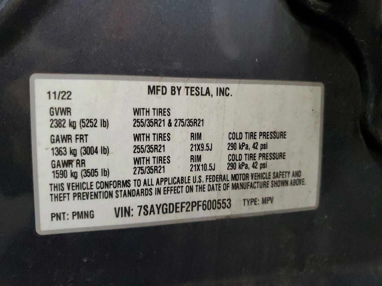 2023 TESLA MODEL Y