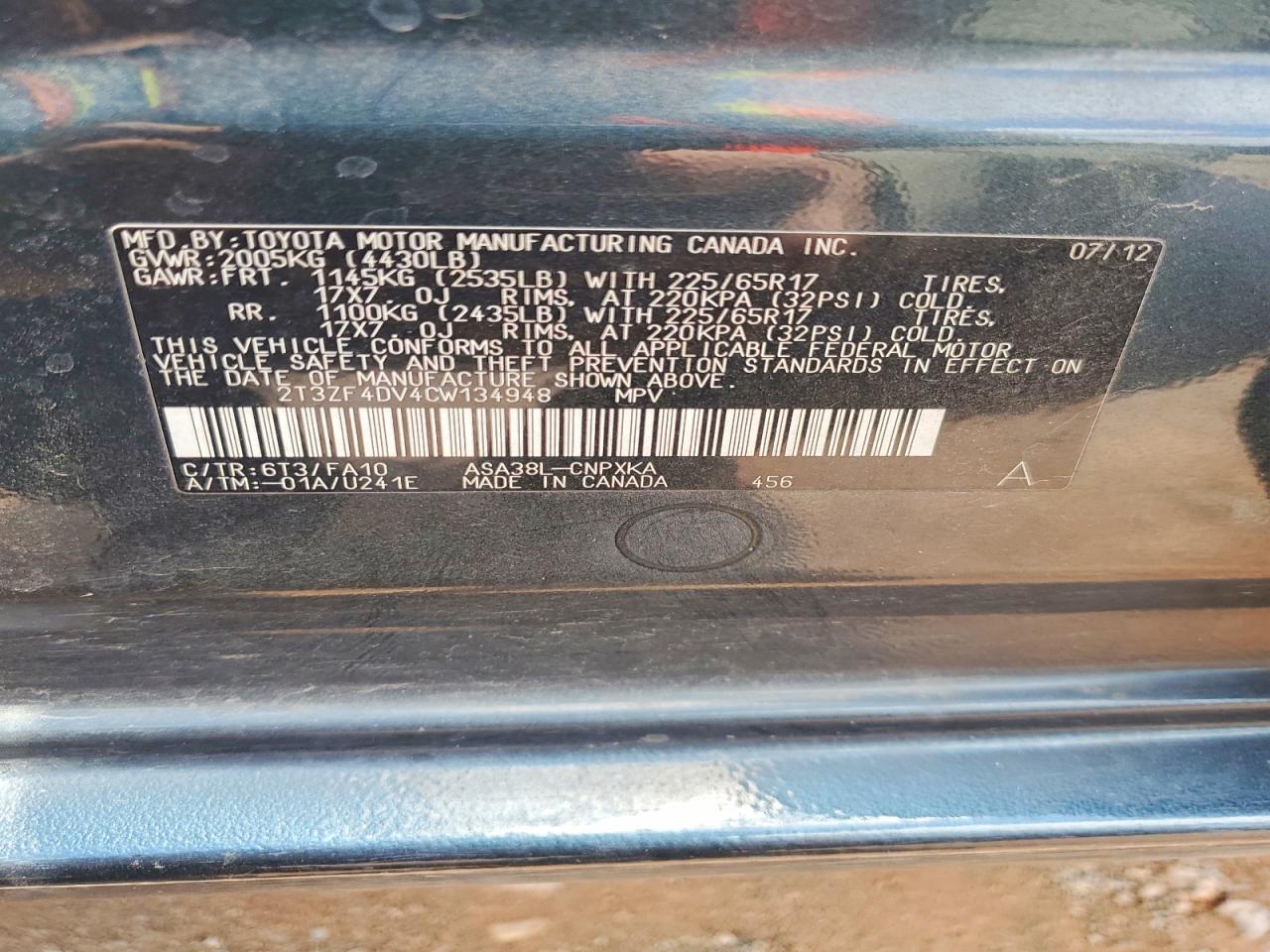 2012 TOYOTA RAV4