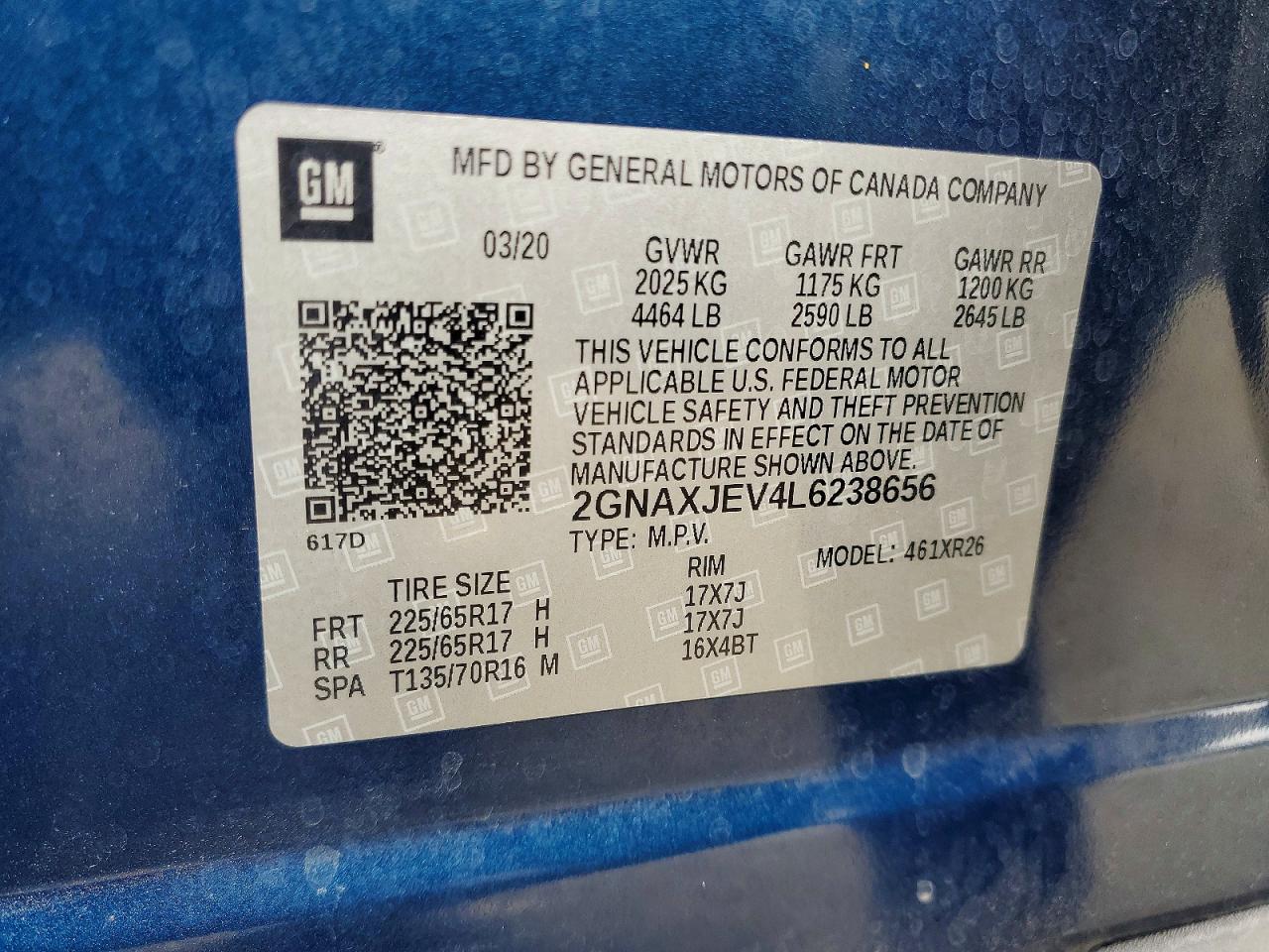 2020 CHEVROLET EQUINOX