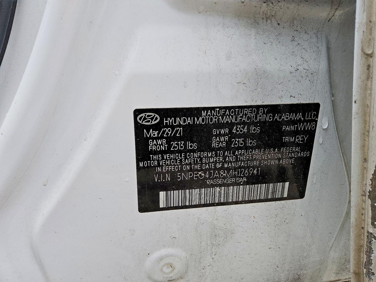 2021 HYUNDAI SONATA
