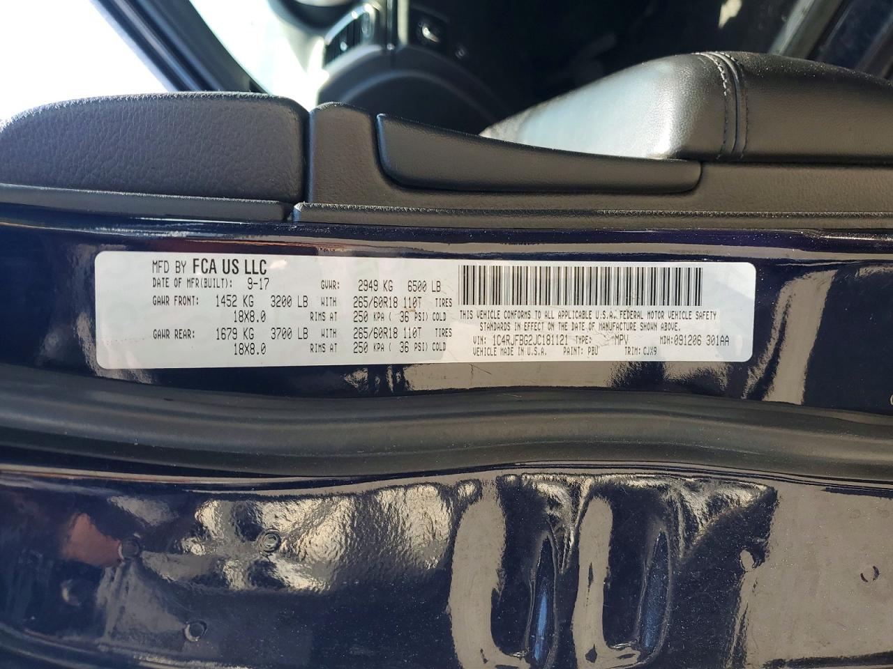 2018 JEEP GRAND CHER