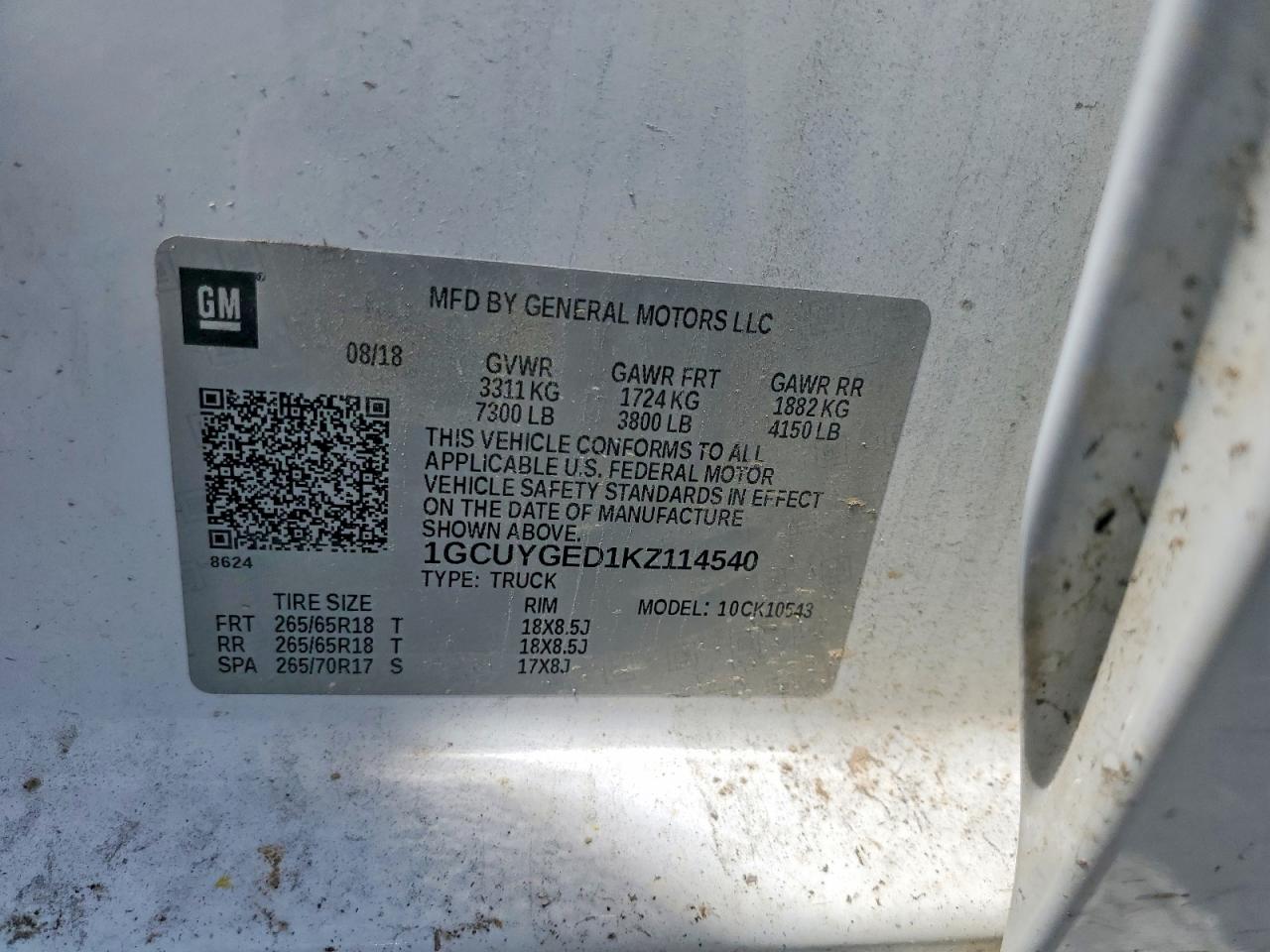 2019 CHEVROLET SILVERADO