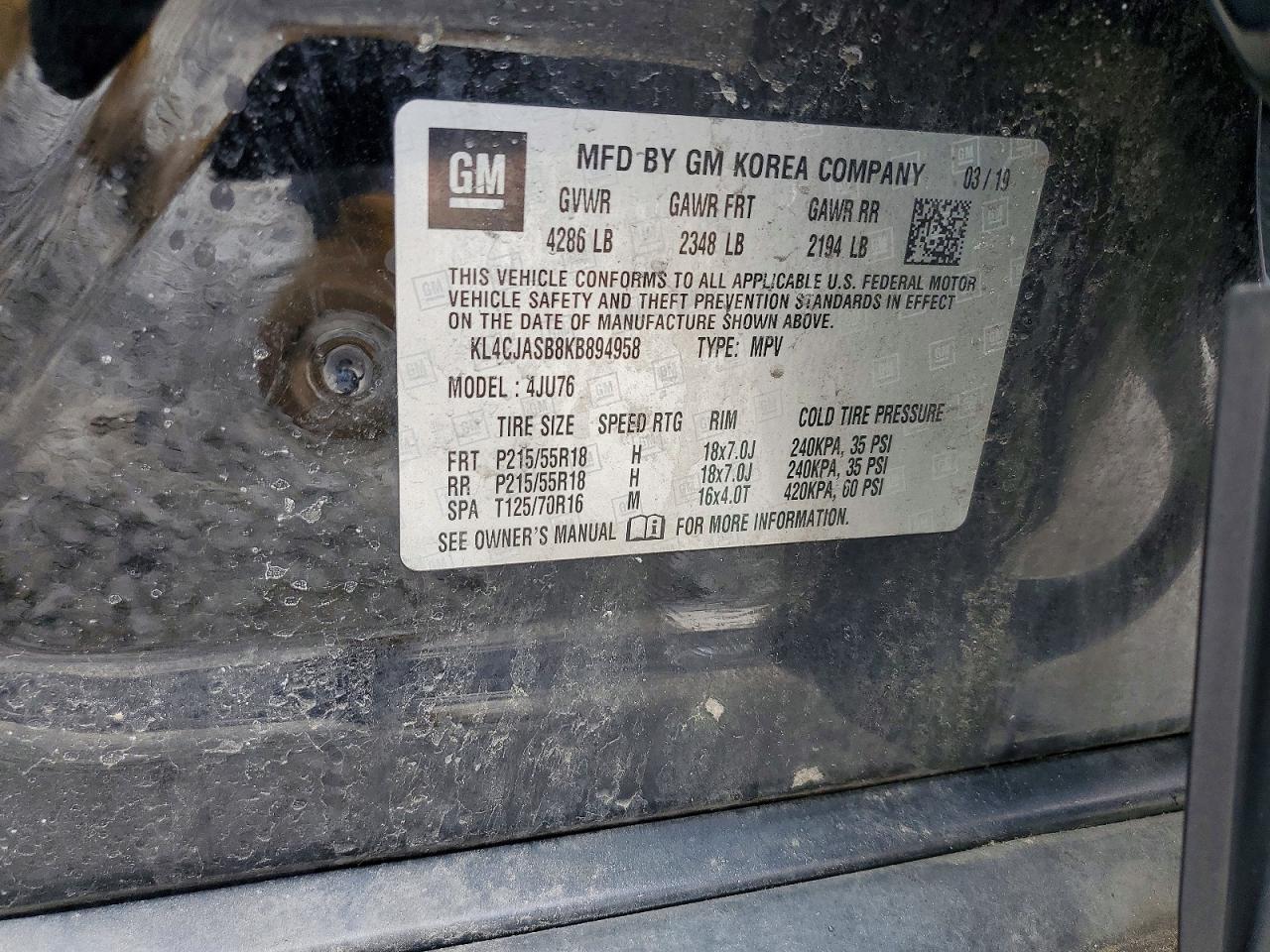 2019 BUICK ENCORE