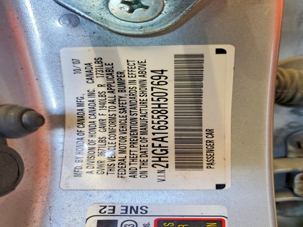 2008 HONDA CIVIC