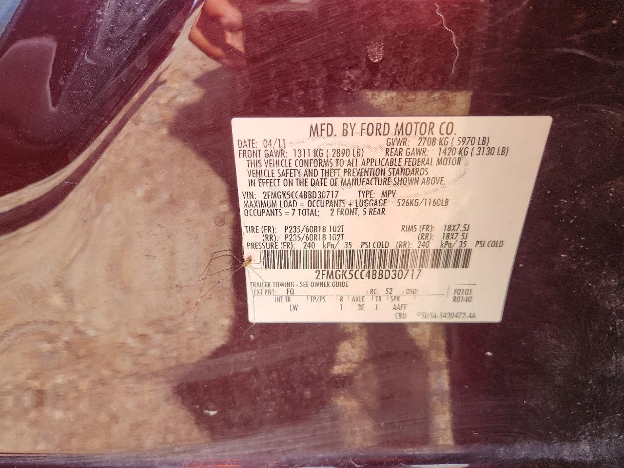 2011 FORD FLEX