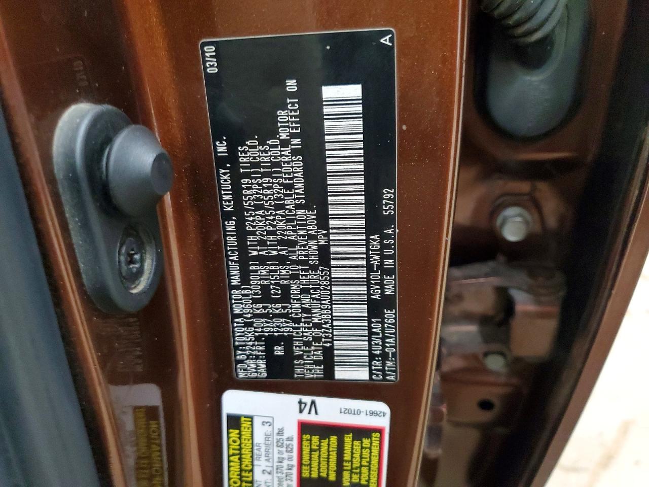 2010 TOYOTA VENZA